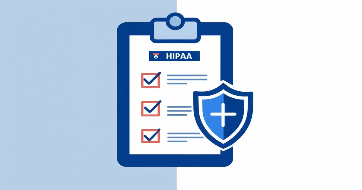 HIPAA compliance checklist concept for cardiac device telemetry platforms