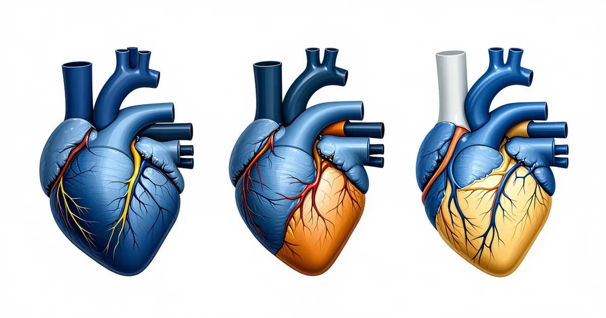 Illustration comparing pacemaker, ICD, and CRT device types for cardiac telemetry analytics context